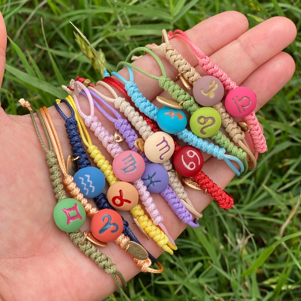 Handmade Zodiac Astrological Sign Rope Bracelet